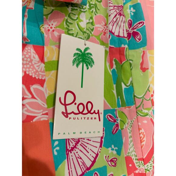 Vintage Lilly Pulitzer White Label NWT Patchwork Skirt Size 10 - Picture 5 of 5